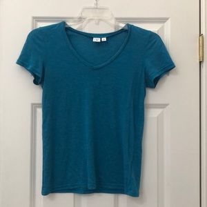 Teal v neck t shirt